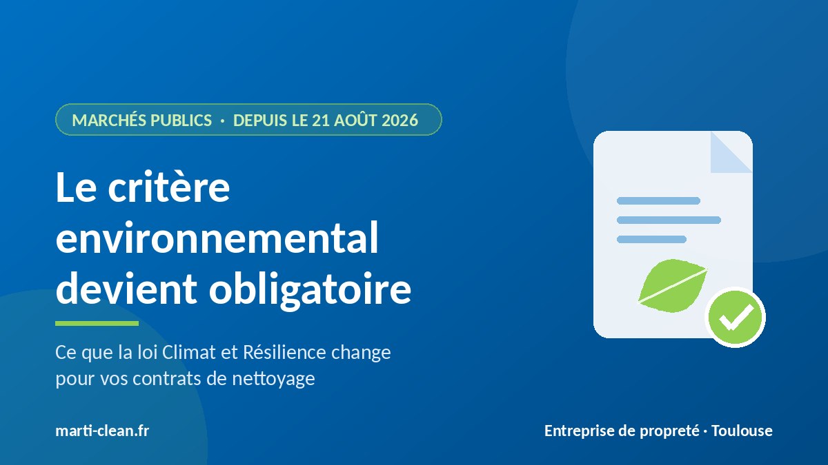 Marchés publics : le critère environnemental devient obligatoire depuis le 21 août 2026